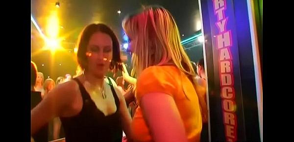  Leaking vagina on the dance floor fucking and slots face and mouth